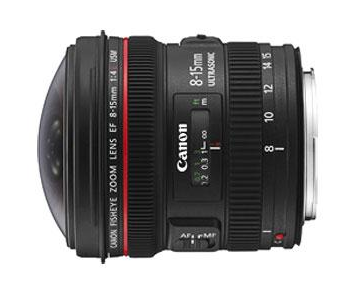 Objectif Canon 8 mm-15 mm f4.0 USM Fisheye prix fnac : 1199 euros